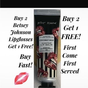 💋Betsey Johnson Coconut Milk Hydrating Lip Gloss Buy 2 Get 1 FREE💋